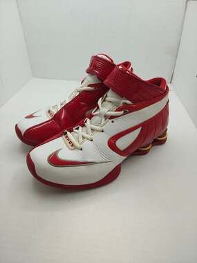 ​Nike Shox Elite TB VC White Varsity Red 316645-162 Men's 8.5 Basketball Shoes V